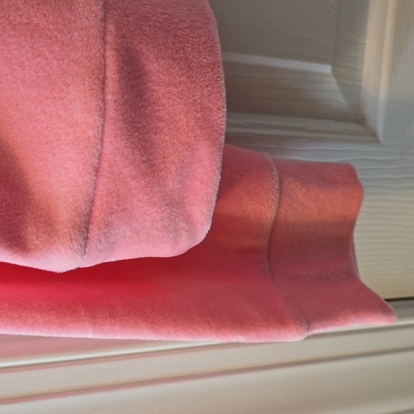 JUICY COUTURE WOMEN'S JUNIOR PINK LONG SLEEVE VELVETEEN PULLOVER CREWNECK LARGE - Picture 7 of 16